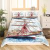 Ships Duvet Cover Sets For Kids Teens Queen King Size Lightweight Down Quilt Covers 2 Pillowcases 1 Comforter Cover No Comforter