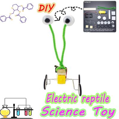 Robot Reptile Model Kits DIY Science Physics Experiment Toys for Kids Teens Handmade Assembling Educational Toy Gifts