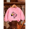 European Size A Brightly Colored Print Pattern, a Comfortable And Skin-Friendly Round-Neck Sweatshirt for Baby Unisexs, Perfect for Everyday Wear