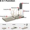 YOTIME Travel Bottle Brush Set, Auto-Open Rack & Vertical Brushs Drying Slots, 3 Brushes, Foldable Drying Rack, Dispenser, Travel Baby Essentials for