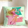 Cartoons W-winXs Clubs Pillow Case  Square Pillow Cover Funny Pillowcases For Wedding Party Home Decor
