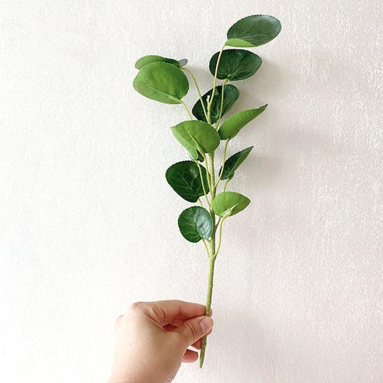 Artificial Green Leaves Stem Fake Greenery Leaves Branch Faux Plants Spray for DIY Wedding Bouquet Table Centerpieces Vase Filler Home Indoor Decor