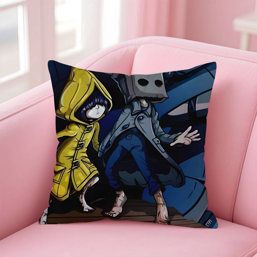 Игра Маленькие Кошмары Наволочка с Принтом Наволочка для Гостиной Дивана Подушка Чехол & Декор для Спальни 16x16Inch