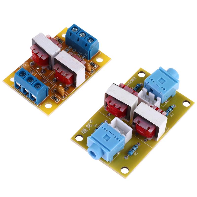 2 Styles Optional Audio Stereo Isolator Eliminate Current Sound Interference Filter Eliminator Ground Loop Suppressor Noise Isolation Moudle