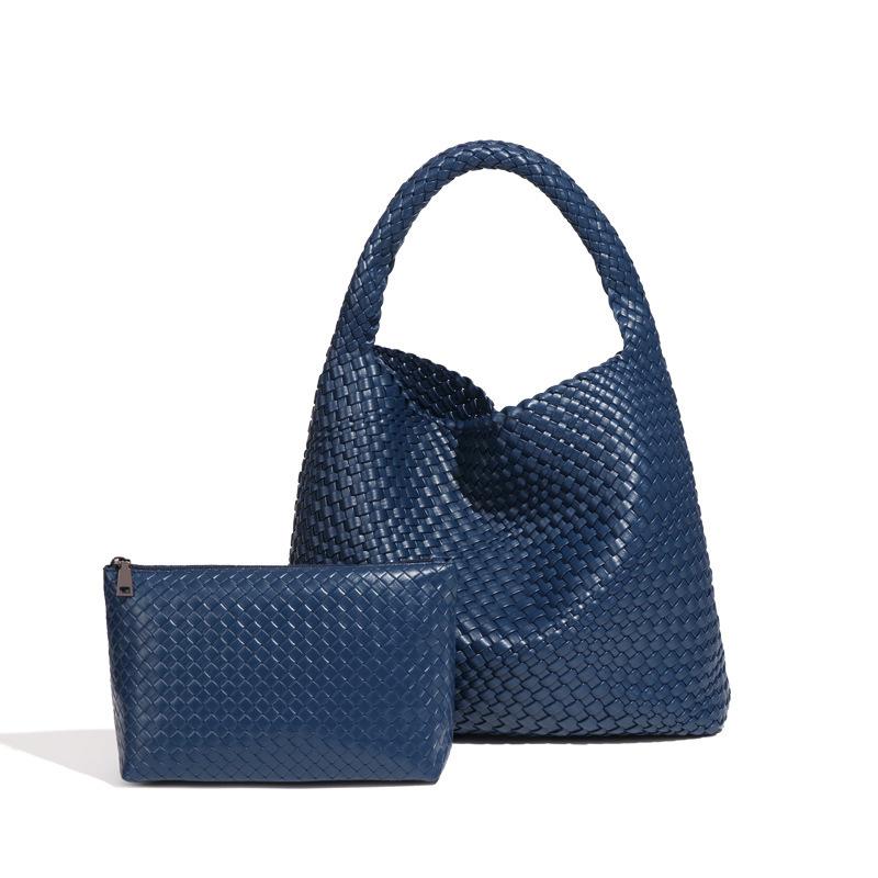 Hand-woven Women's Bags, Daily Casual Shoulder Bags, Large-capacity Underarm Bags, Bucket Bags.