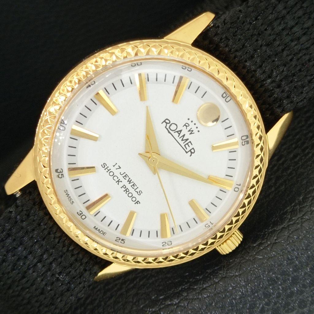 

REFURBISHED VINTAGE HAND-WINDING SWISS MENS WHITE COLOR DIAL WATCH a707352-1