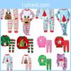 Adorable Kids Christmas Pajama Set Soft Cotton Blend Perfect For All Seasons