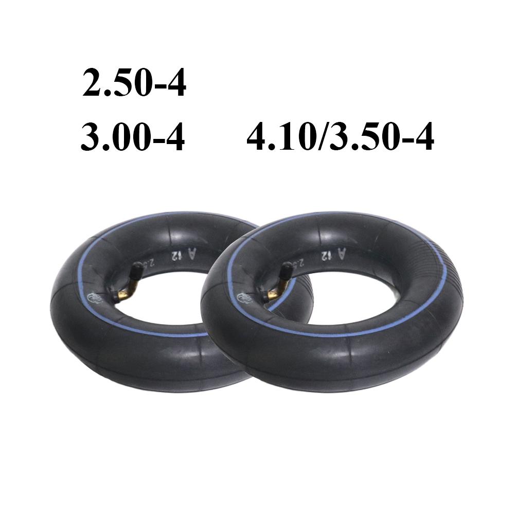 2PCS High Quality Black Butyl Rubber Inner Tube 2.50-4 3.00-4 4.10/3.50-4 Inner Tube Camera Electric Scooter Accessories