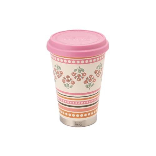 

Afternoon Tea Living JJ48 Flower Stainless Steel Tumbler, 300ml, Pink