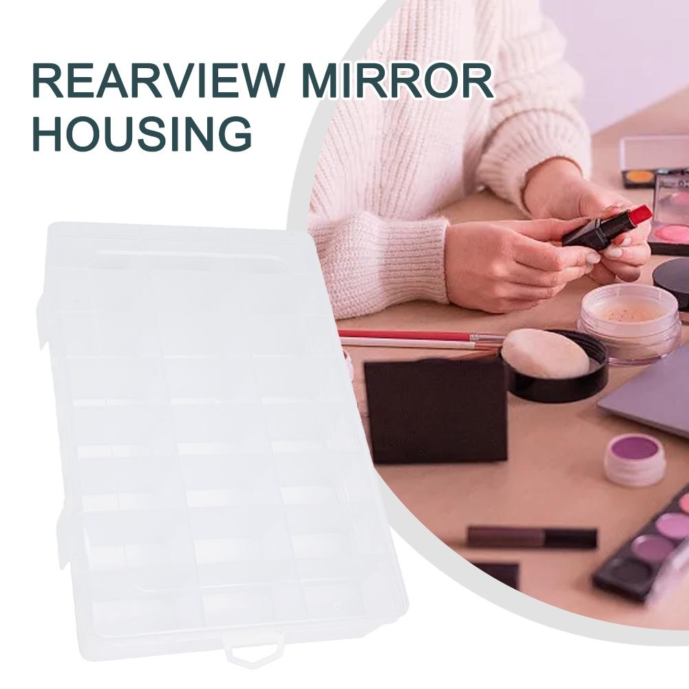 Transparent Plastic Compartment Box Small Organiser Storage Craft Bead Nail 2018