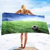 Soccer Beach Towel,Beach Towels for Men Boys,Football Towel Boys Sport Towel, Personalized   Pool Beach,Towel  Teen