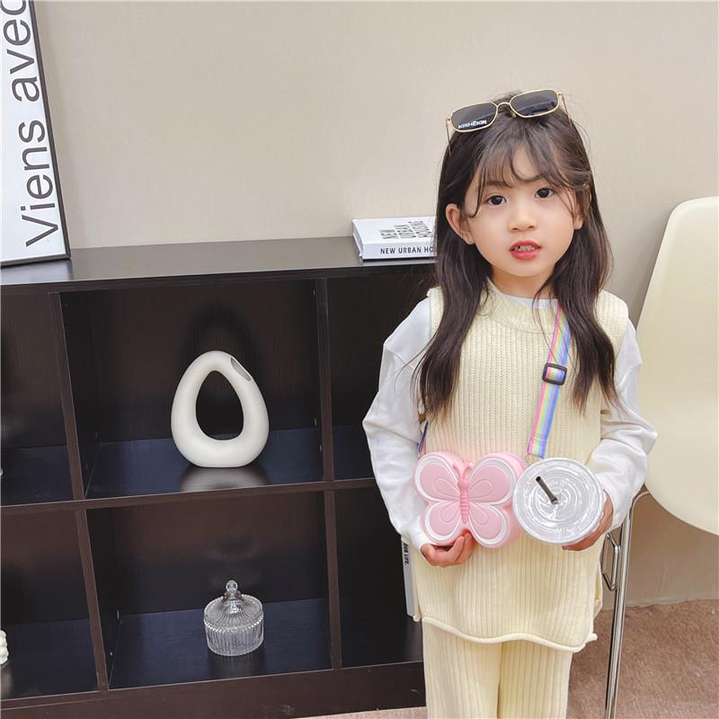 Fun And Fashionable Mini Crossbody Bag For Kids With Playful Butterfly Bow Style