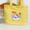New Sanrio Hello Kitty Nylon Tote Bag, Shopping Bag, Handbag, Shoulder Bag Regular Women's Yellow 3387-1735