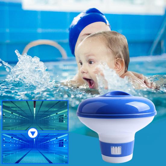 Pool Chlorine Dispenser Floating Chlorine Tablet Holder Adjustable Release Chemical Feeder for Pool Spa Hot Tub