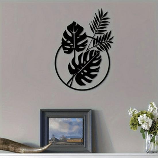 Temu Metall Silhouette Pflanze Wandhaken – Moderne Minimalistische Dekorationskunst