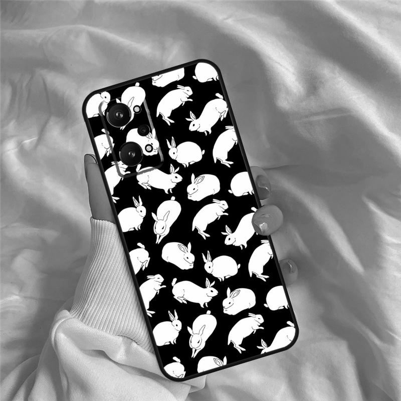 Bunny Rabbits Case For Realme 15 14 11 12 13 Pro Plus C65 C67 C71 C63 C61 C55 C51 C53 C35 C75 GT6 GT7 Pro