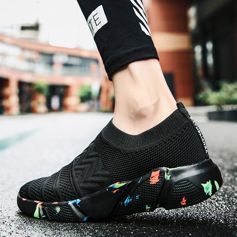 Large Size Couple's Anti Slip Wear-resistant Breathable Fashion Socks Outdoor Sports Shoes Casual Shoes One Foot Push