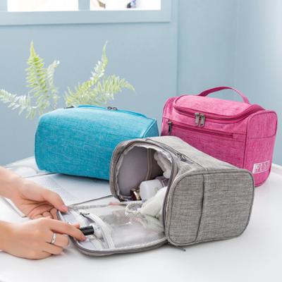 2024 Waterproof Hook Up for Women Cosmetic Bag Travel Organizer Men Makeup Bag Make Up Case Bathroom Toiletry Pouch Wash Neceser