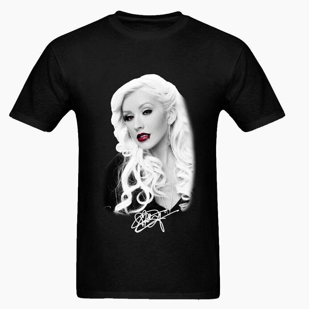

New Rare Christina Aguilera T Shirt Short Sleeve Unisex S-4XL Unisex T-Shirt S