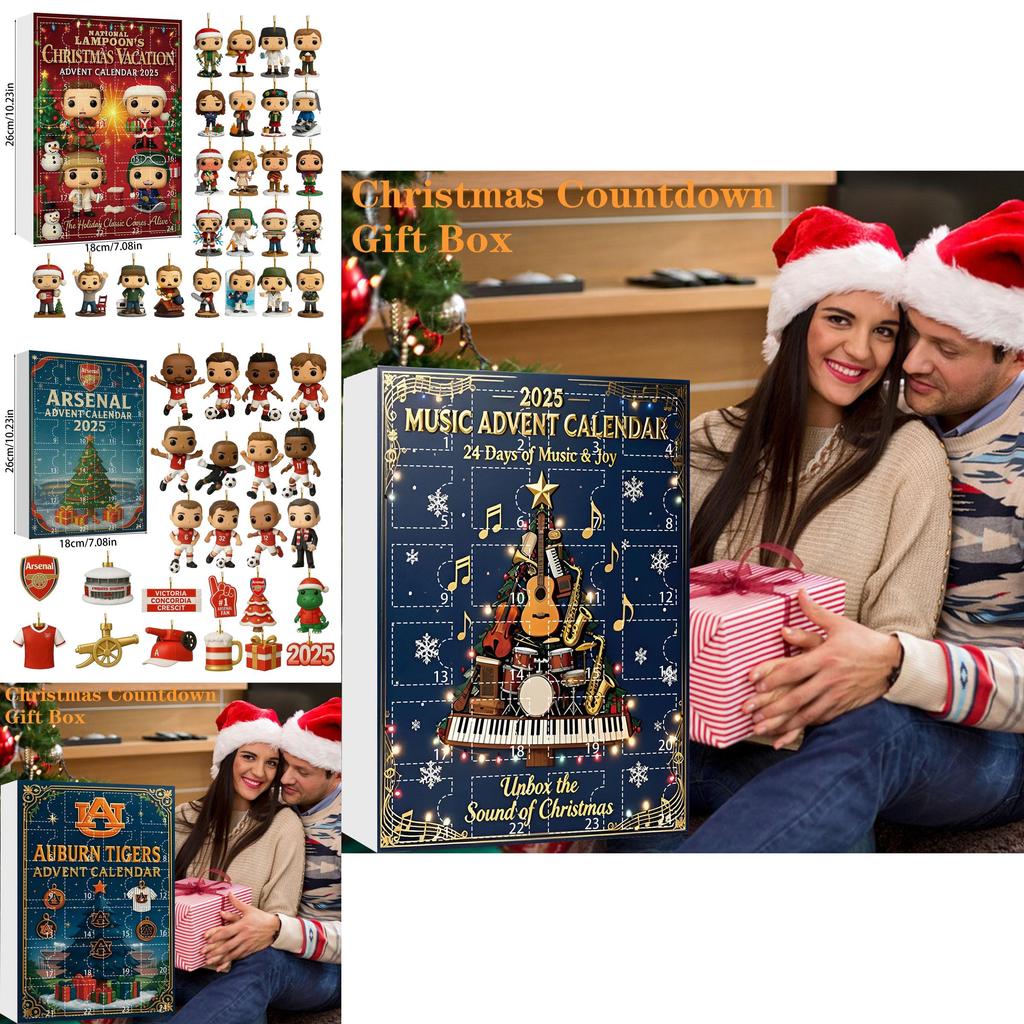 Arsenal Liverpool Calcio Acrilico Natale Scatola Cieca Ornamento Albero Con Personaggi dei Cartoni Animati Per Decorazioni Festive