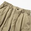 Pantaloncini da Lavoro Uomo Estivi Casual Pantaloni a Cinque Quarti Cotone Puro Larghi Multitasche Pantaloni Versatili