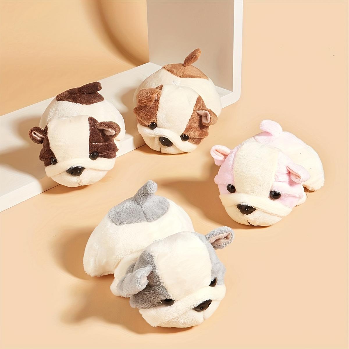 

1pc Cartoon Dog Design Pet Grinding Teeth Plush Toy, Chewing Toy For Dog Interactive Supply белый