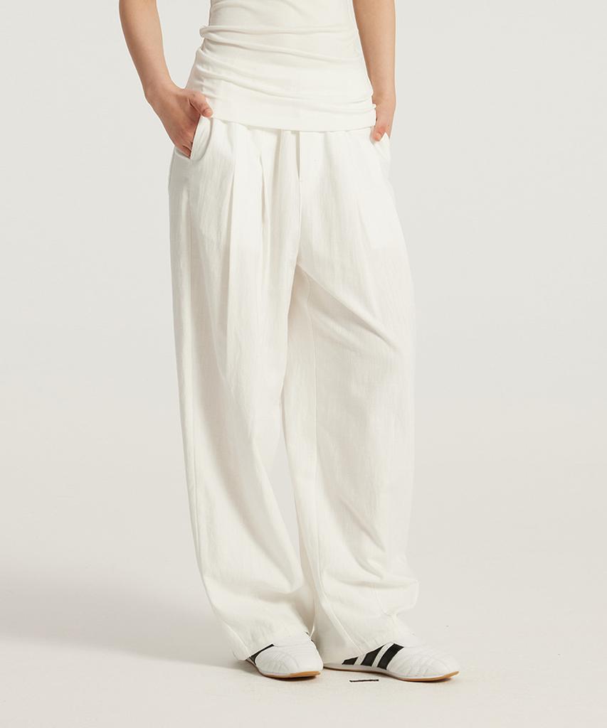 Beoteunseoul [Women'S] Extra Wide Fit Comfort Cotton Pants (2 Colors)
