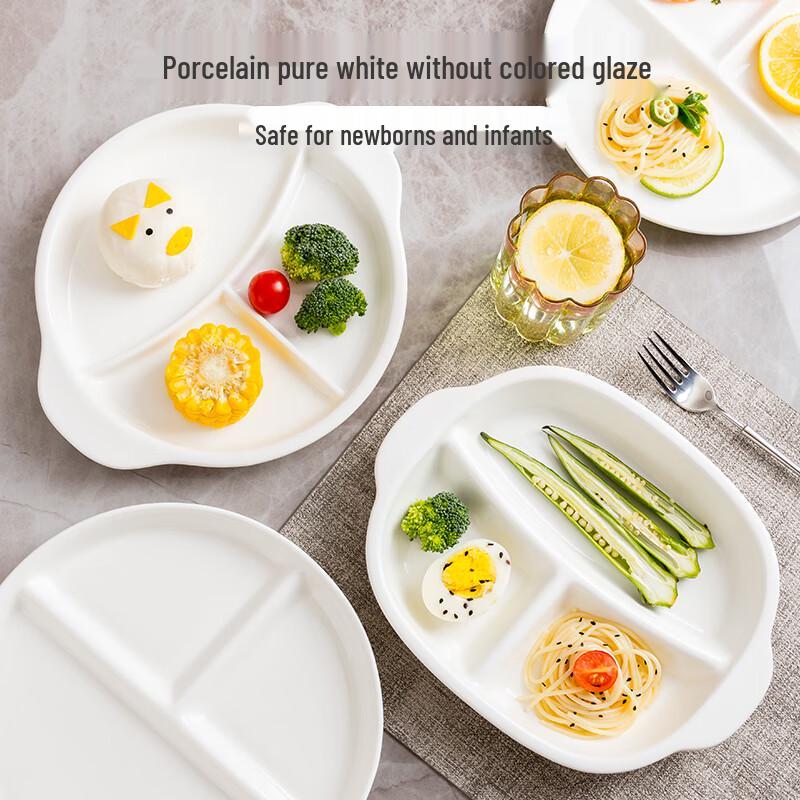 Ceramiczny talerz z podziałką do kontroli porcji