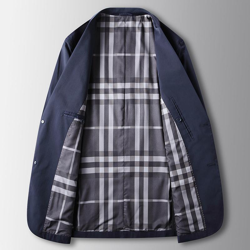 Spring and Summer Solid Color Micro-elastic Thin Single West Youth Light Luxury Business Comfort Non-ironing