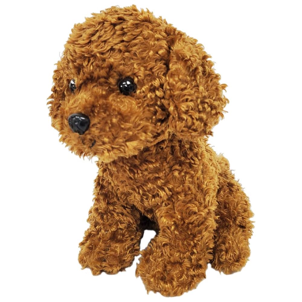 Bestever Premium Puppy Toy Poodle Red Sitting Plush Toy 53113