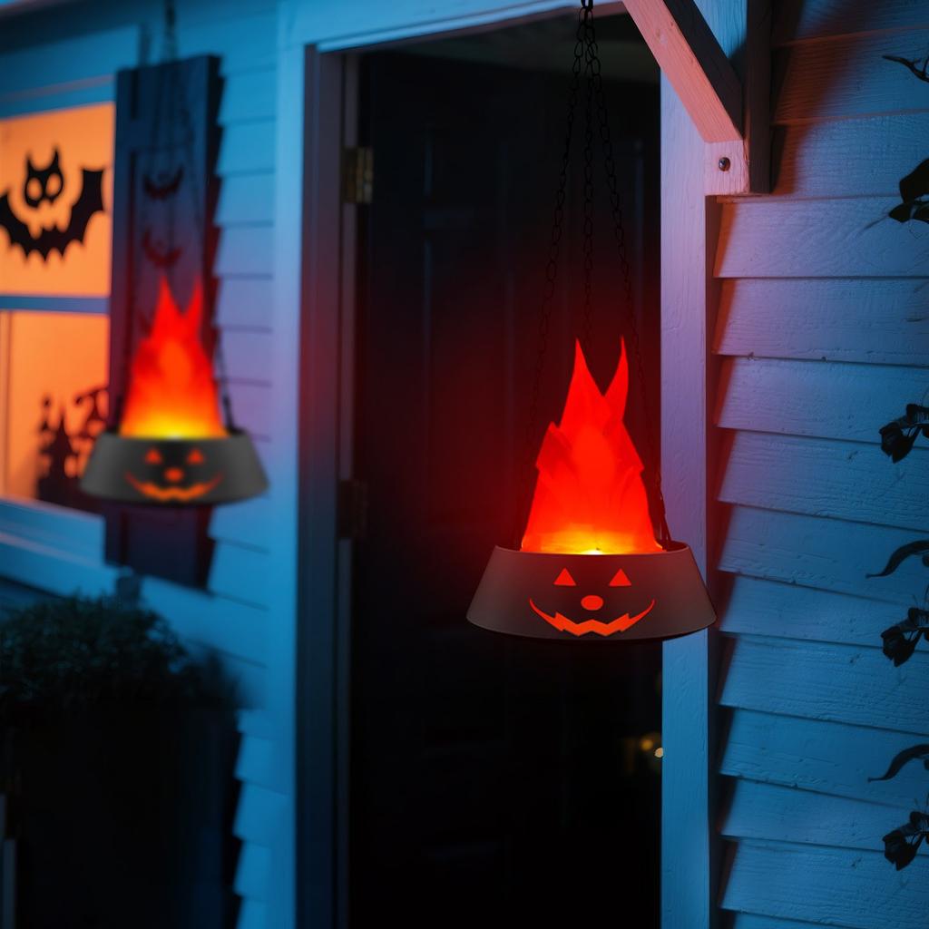 Charging LED Simulation Flame Light Halloween Brazier Light Decorative Ambient Light