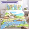3pcs Custom Name Chiikawa Bedding Set Duvet Cover Closure Includes 1 Duvet Cover & 2 Pillowcases for All Seasons Bedroom Decor