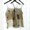 Johnature Women VintageTops Print Summer Casual Soft Female Cloths Chinese Style Tops