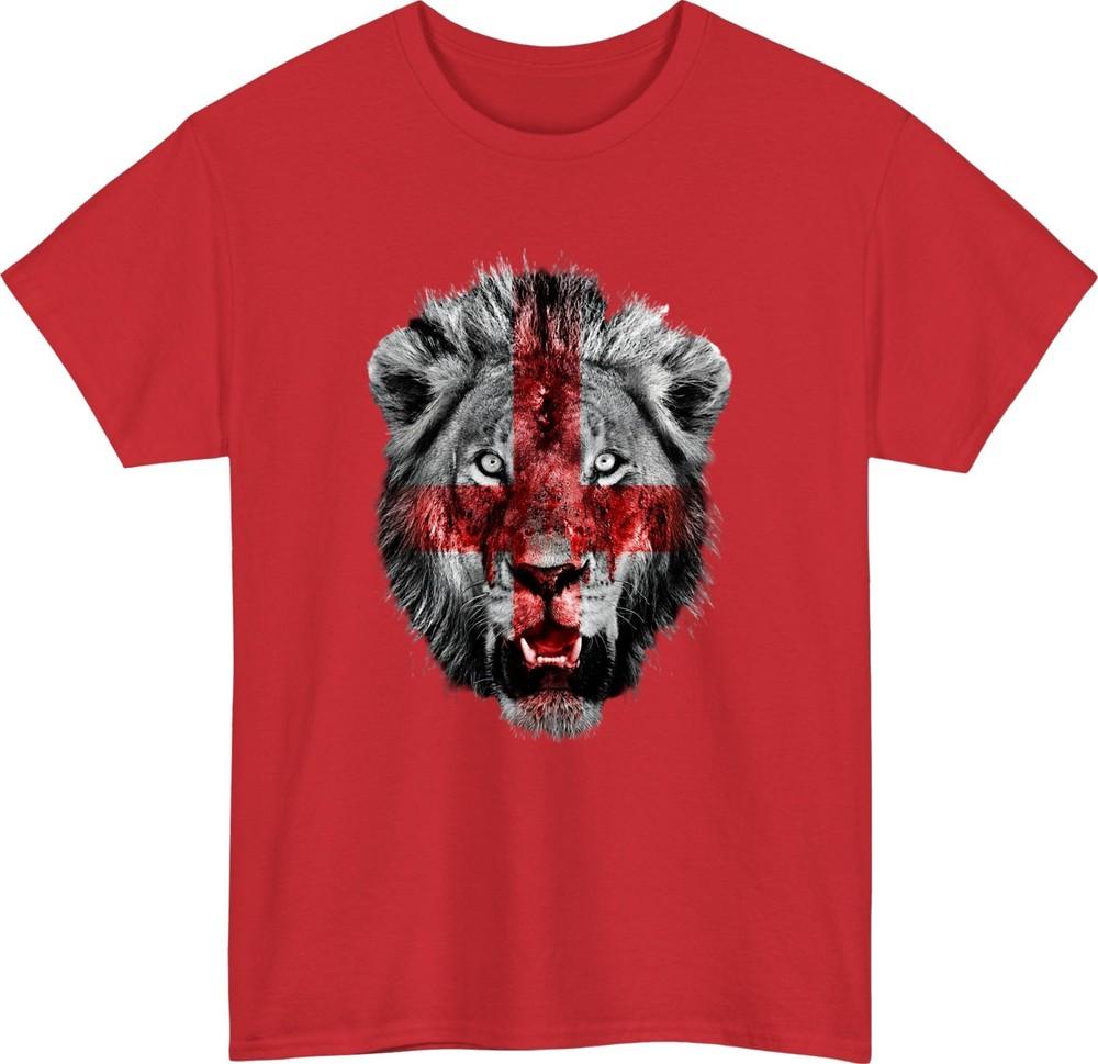 St george lion tshirt england flag patriotic english pride retro cross gift top S