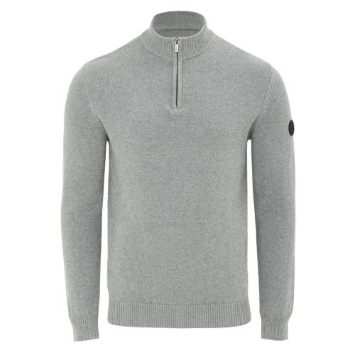 Firetrap Mens Cotton Quarter Zip Snug Fit Casual Jumper