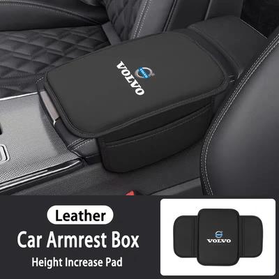 Car Logo Armrest Box Cushion Pad Auto Armrest Mat Leather Auto Interiors For Volvo V60 V40 XC90 S60 S40 XC60 V50 V70 S90