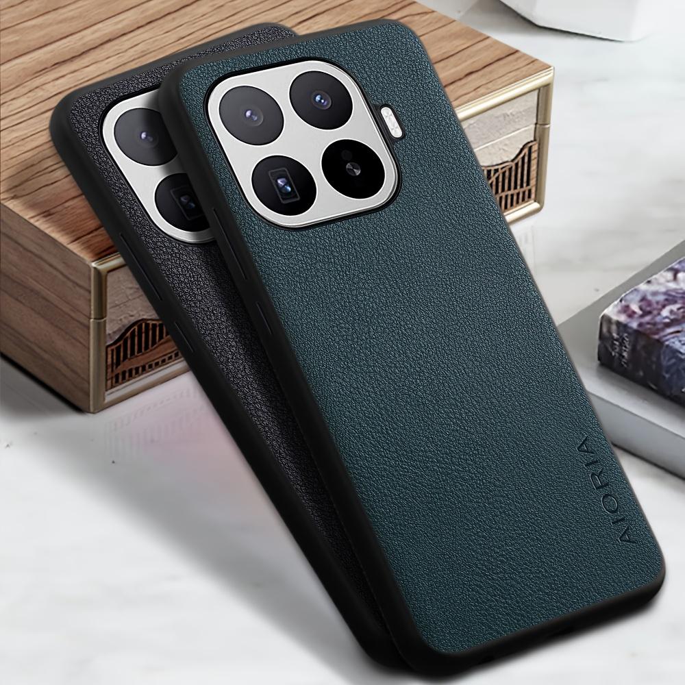 Phone Case: Luxury Retro Synthetic Leather Phone Case for Xiaomi 17T Pro Matte Soft Bumper Hard Back Cover Fashion Protective Case