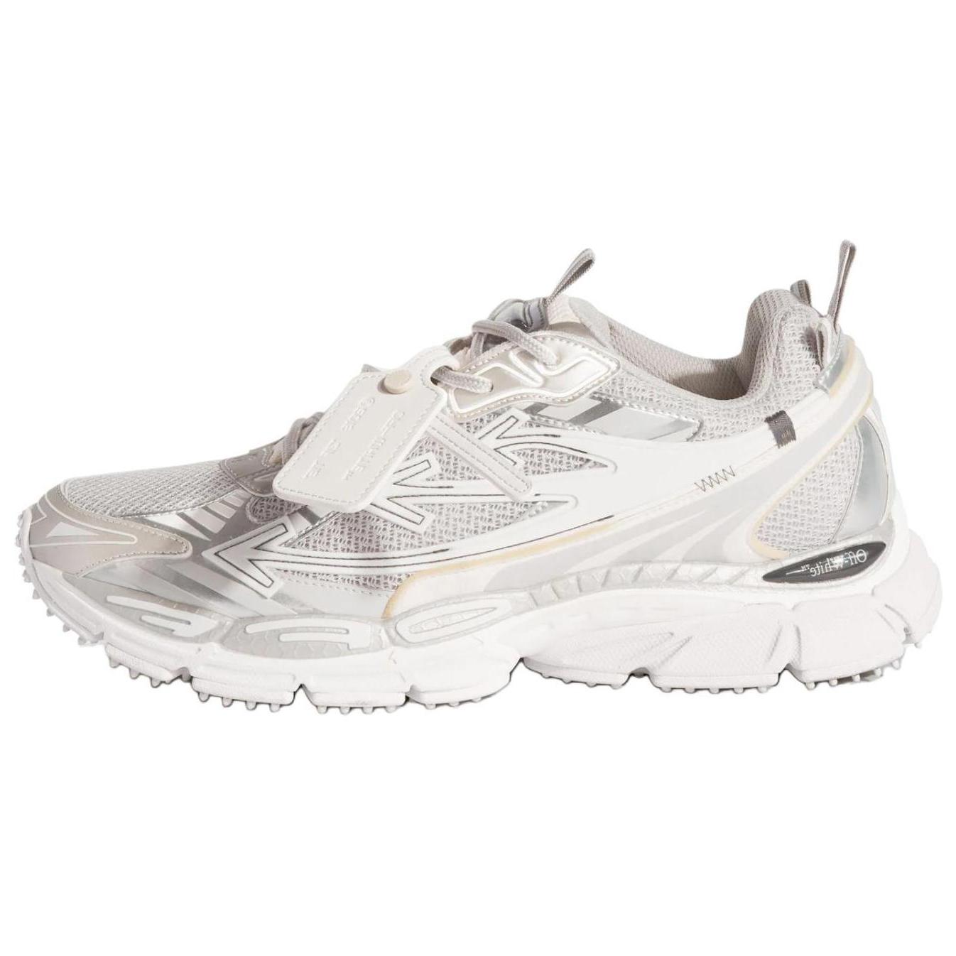 

Off-White Ow Be Right Back Round Toe Lace-Up Low-Top Casual Shoes Men Sneakers White OMIA295C99FAB0010972 42