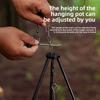 Hanging Pot Camping Tripod Cookware Cooking Pot Tripod Durable Campfire Tripod  Grill Accessories