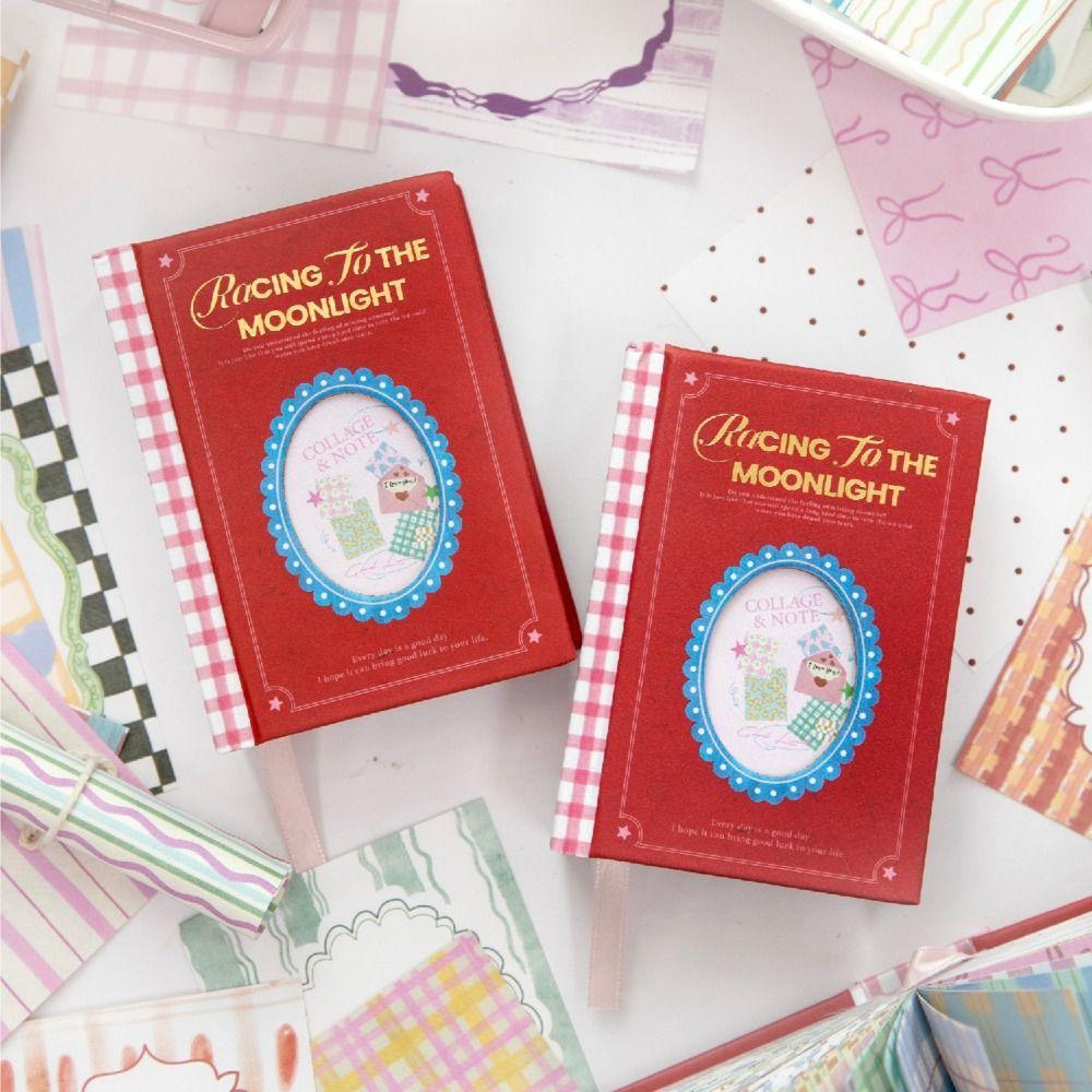 Basic Grid Pattern Memo Pads Moonlight Wish Book Series DIY Journal Decor School Office