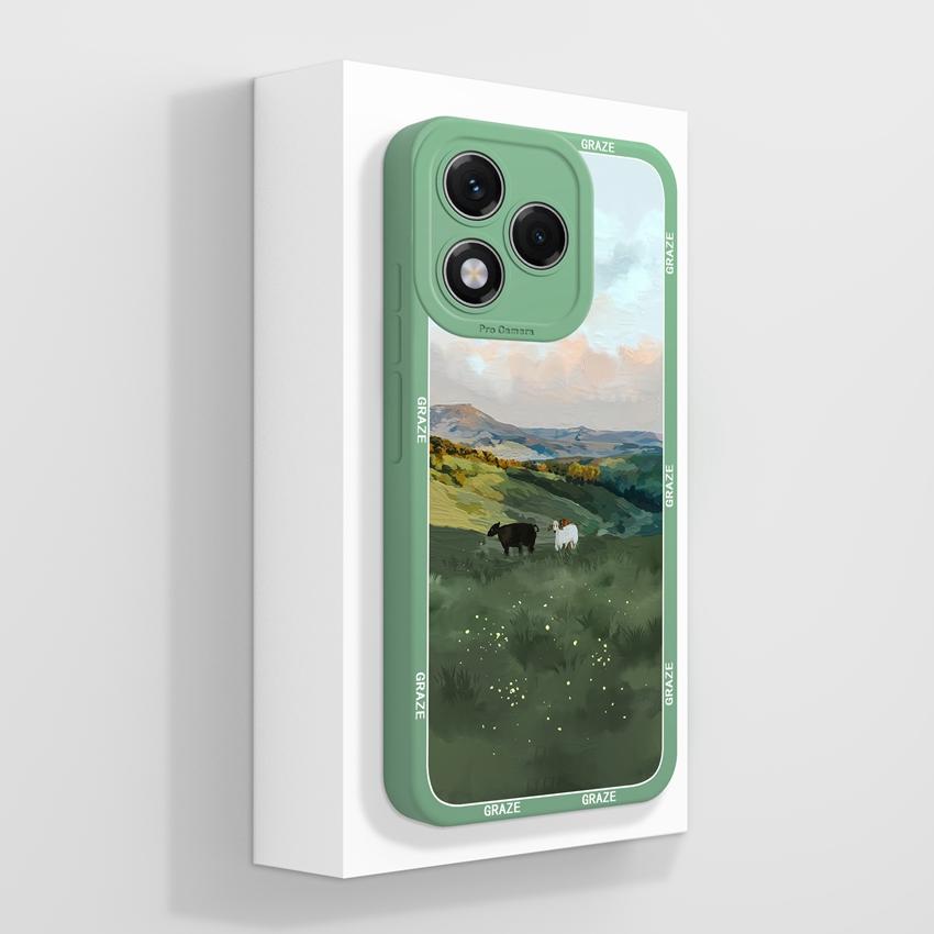 Silikonový kryt s motivem květiny pro Huawei 400 Lite X7c X8 X8c X9c Play 30 60 Plus, odolný proti pádu, s motivem květů a ochranou obrazovky proti pádu pro Huawei.