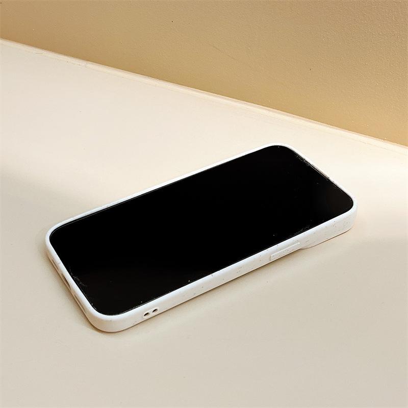 Einfache reine weizenfarbene Hülle Abbaubares umweltfreundliches Material Schutzhülle Handy-Rückseite