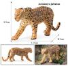 Oenux African Wild Animals Simulation Savage Cheetah Snow Leopard Jaguar Action Figure Figurines PVC Model Educational Kid Toys