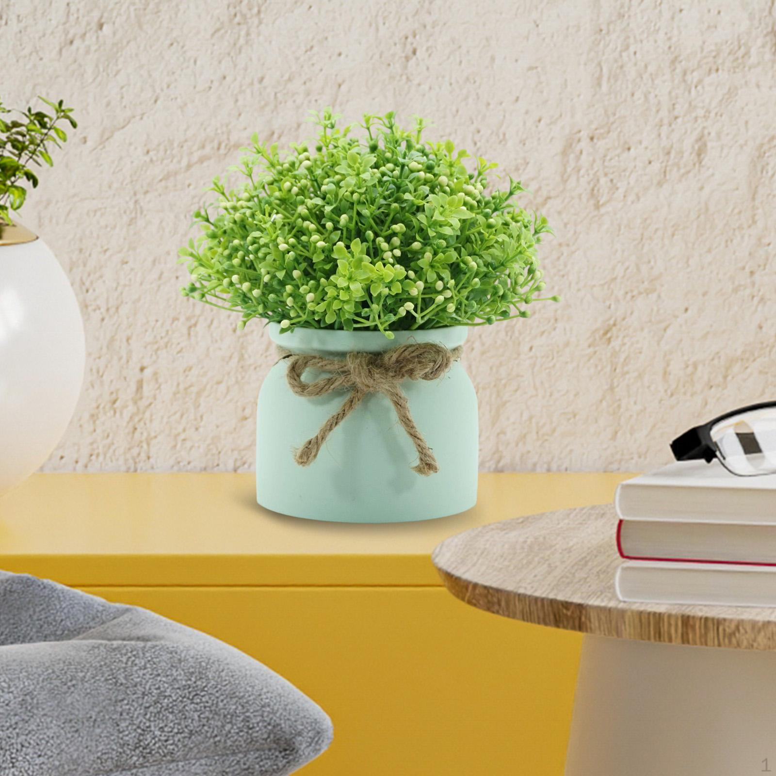 

Маленькие искусственные горшечные растения, искусственный цветок фасоли в горшке, композиция, искусственные для свадьбы Green Pot