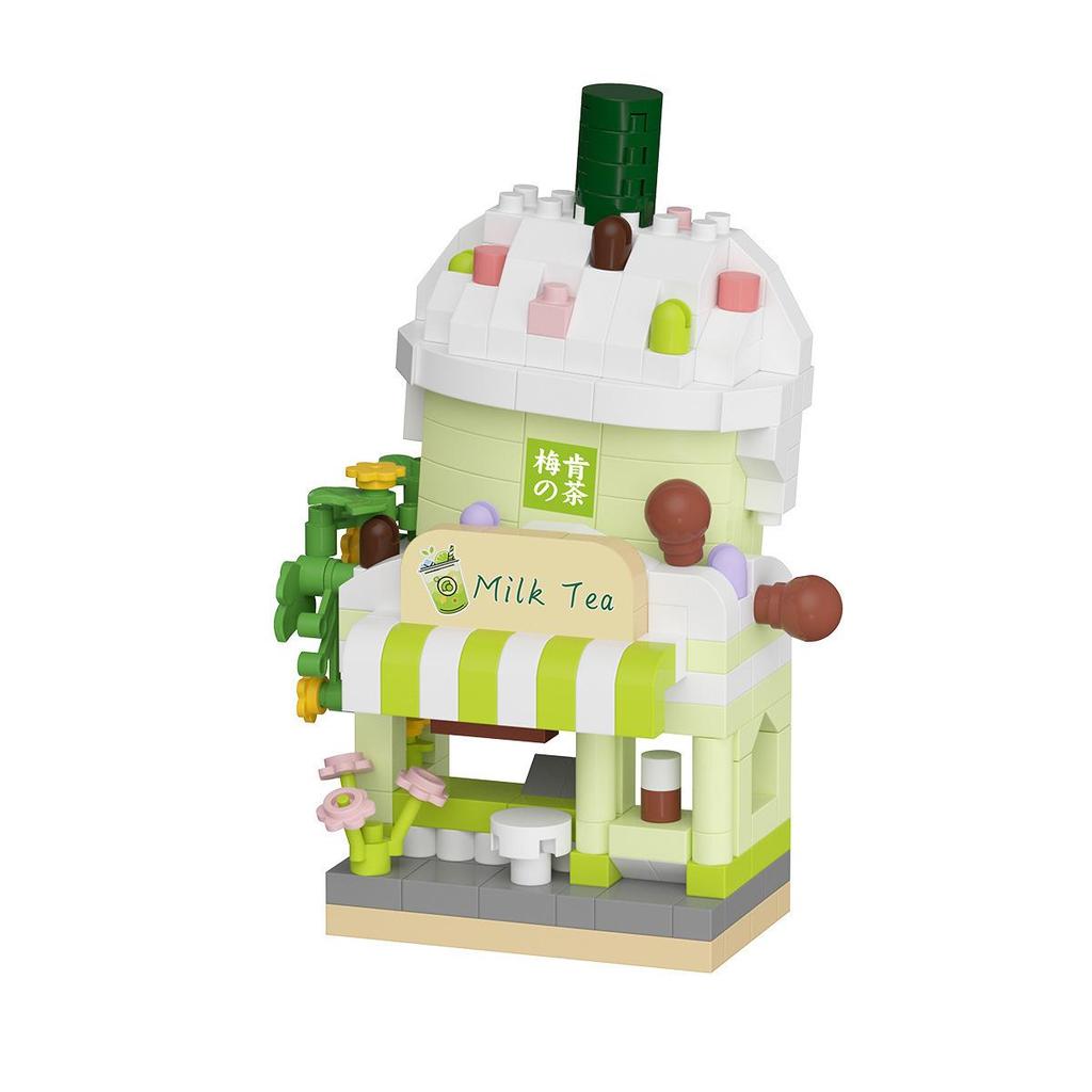 Children's Educational Dream Shop Street View Micro Bricks - Compatible with Lego, Perfect June 1st Gift
