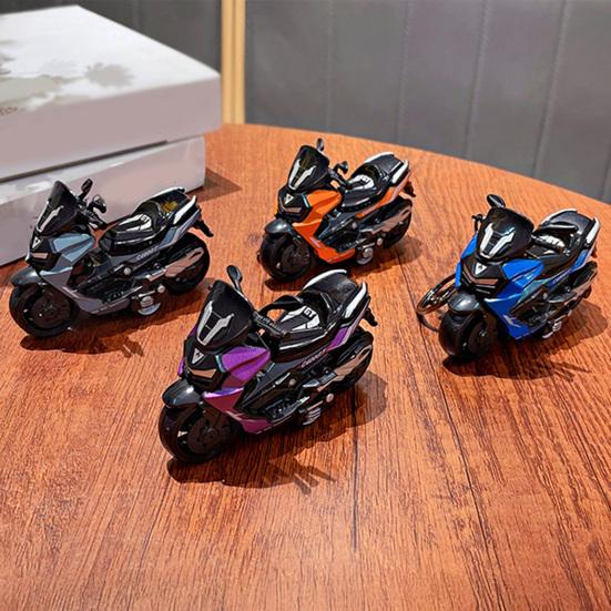 Keychain Pendant Motorbike Charm Zinc Alloy Anti-Detachable Hook Keyring Backpack Accessory Decompression Tool