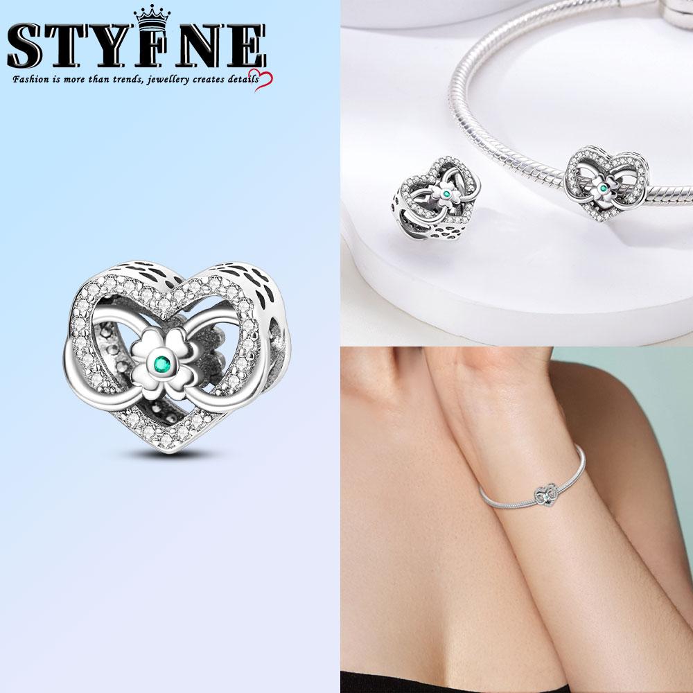 Copper Infinity Love Dangle Charms Like Snake Entangle Beads Fit Original Bracelet Diy Fine Jewelry Gifts For Women