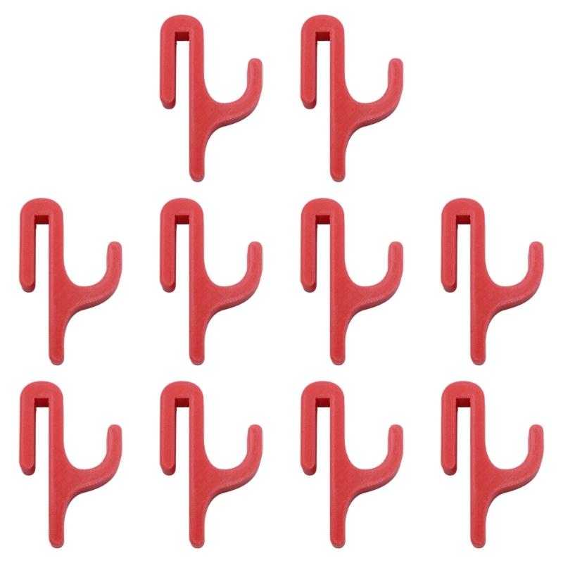 10Pcs Plastic Hanging Hooks For Shower Door Portable Portable Storage For Travel Camping Or Home Organization