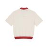 Moseu Sweat ½ Pullover Collared T-Shirt_Red