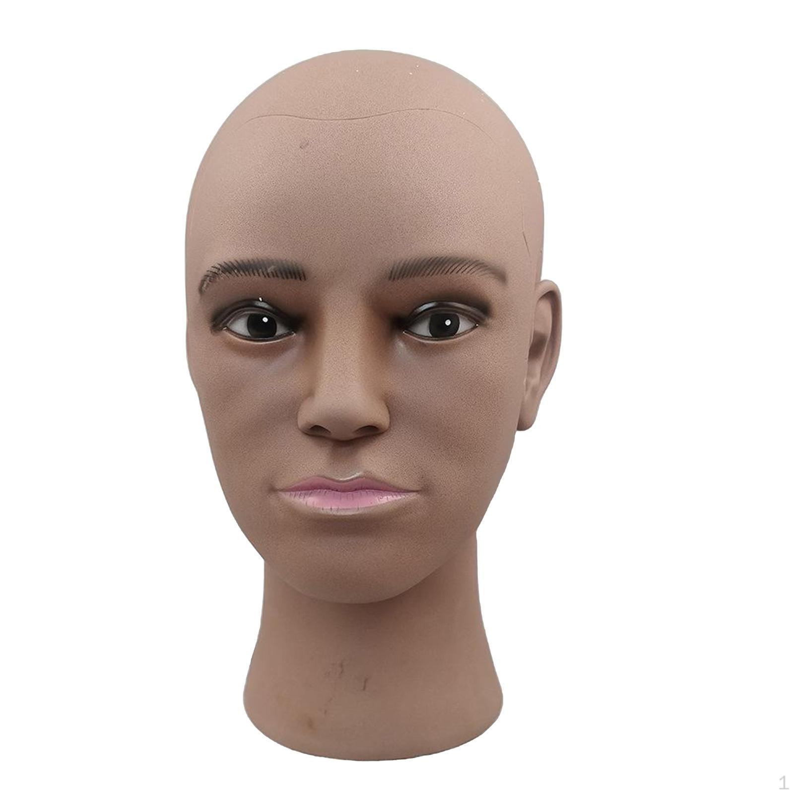 

Парик для макияжа волос для практики массажа головы и туловища Dark Coffee